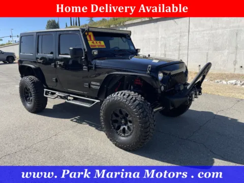 Black 2017 Jeep Wrangler Unlimited Sport for sale in Redding, CA