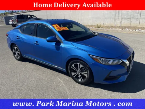 Blue 2021 Nissan Sentra SV for sale in Redding, CA
