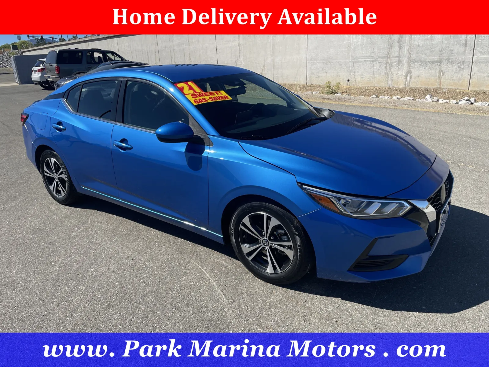 Blue 2021 Nissan Sentra SV for sale in Redding, CA