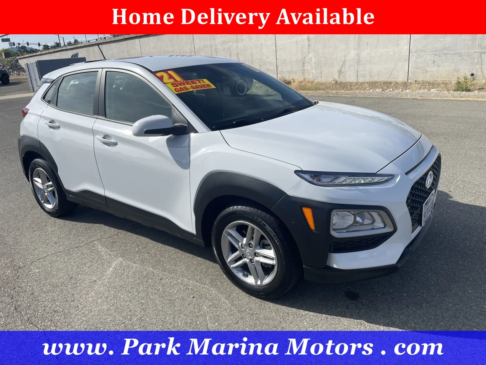 White 2021 Hyundai Kona SE for sale in Redding, CA