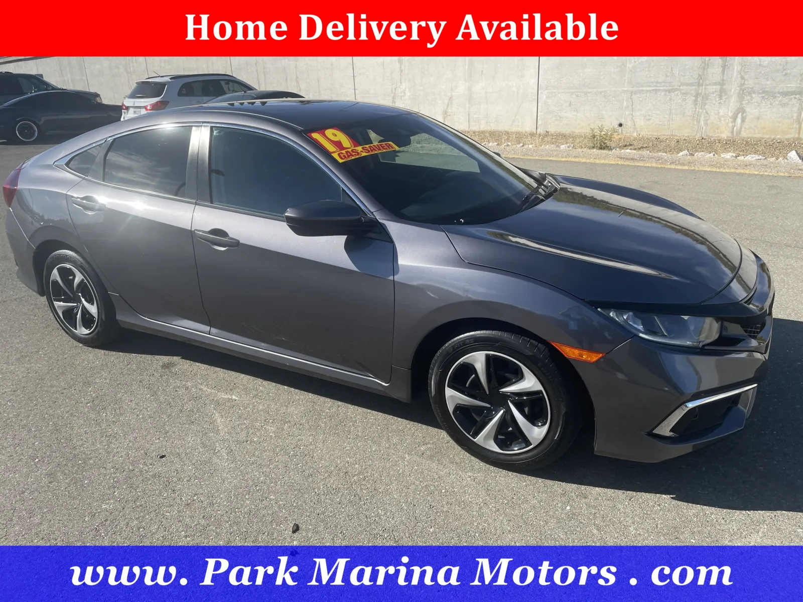 Gray 2019 Honda Civic Sedan LX for sale in Redding, CA