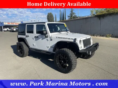White 2017 Jeep Wrangler Unlimited Sport for sale in Redding, CA