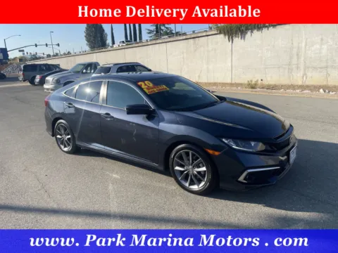 Blue 2020 Honda Civic Sedan EX for sale in Redding, CA