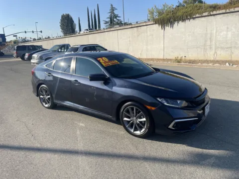 Blue 2020 Honda Civic Sedan EX for sale in Redding, CA