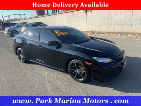 Black 2021 Honda Civic Hatchback Sport Touring for sale in Redding, CA