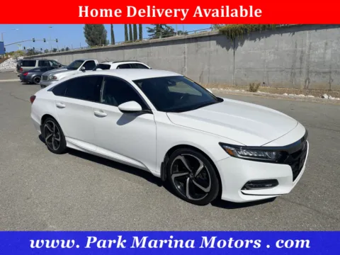 White 2018 Honda Accord Sedan Sport 1.5T for sale in Redding, CA