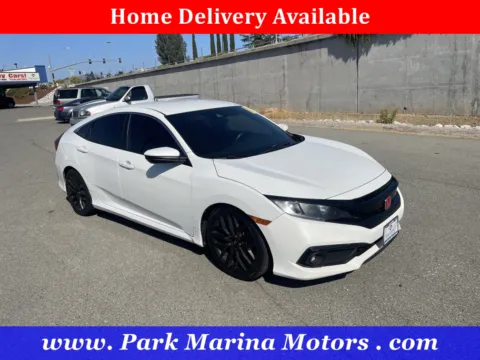 White 2019 Honda Civic Sedan Sport for sale in Redding, CA