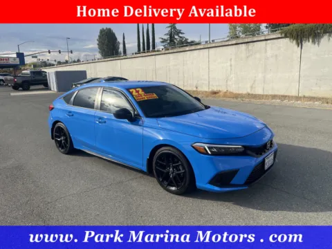 Blue 2022 Honda Civic Hatchback Sport for sale in Redding, CA