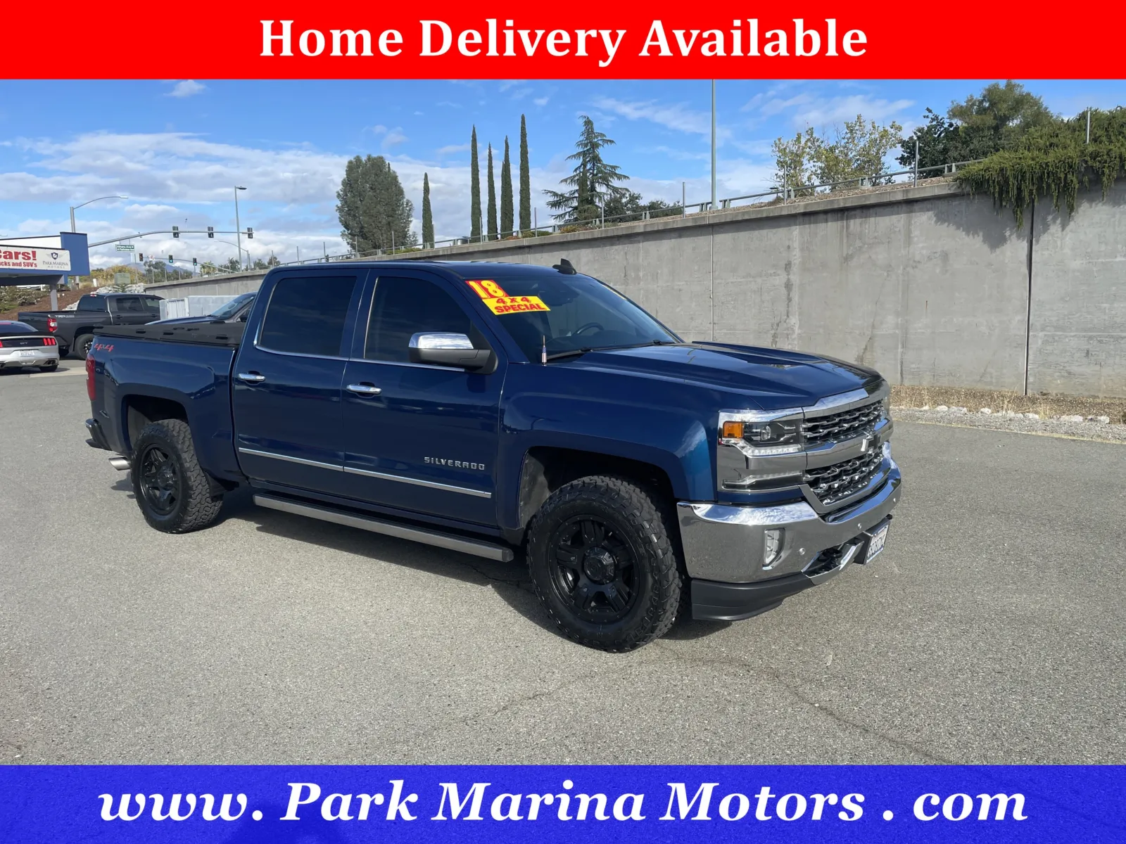 Blue 2018 Chevrolet Silverado 1500 LTZ for sale in Redding, CA