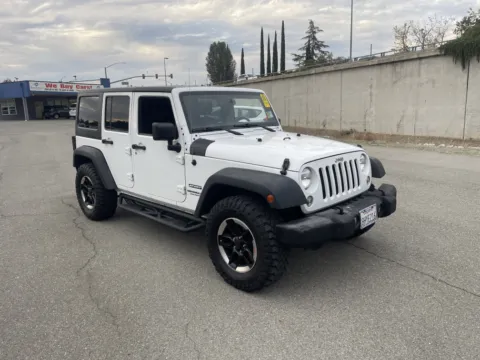 White 2016 Jeep Wrangler Unlimited Sport for sale in Redding, CA