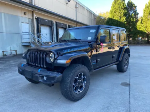 Black 2022 Jeep Wrangler Unlimited Rubicon 4xe for sale in Lithia Springs, GA