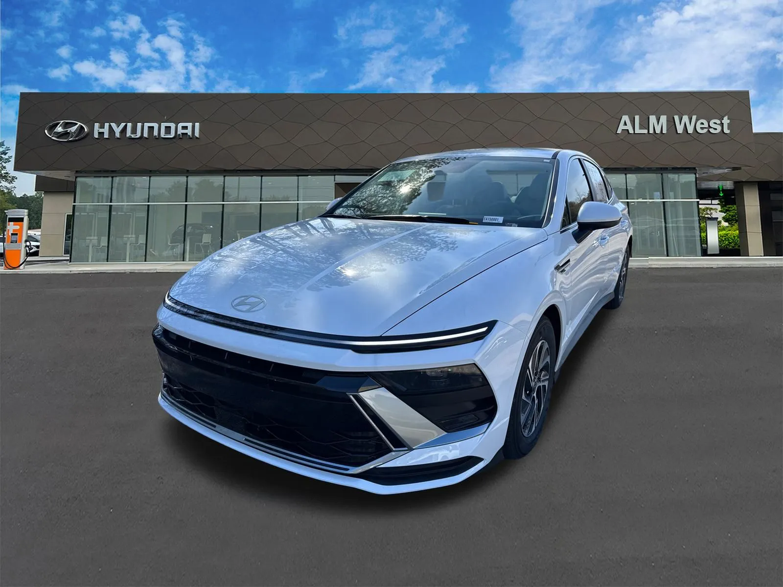 White 2026 Hyundai Sonata Hybrid Blue for sale in Lithia Springs, GA