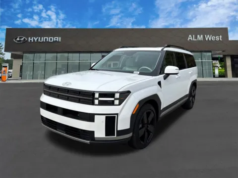 White 2025 Hyundai Santa Fe Hybrid Limited for sale in Lithia Springs, GA