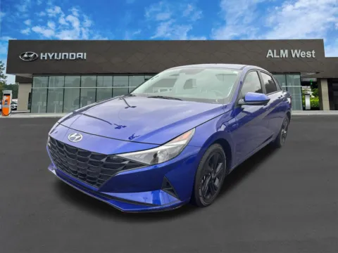 Blue 2023 Hyundai Elantra Hybrid Blue for sale in Lithia Springs, GA