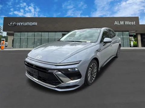 Blue 2024 Hyundai Sonata Hybrid Limited for sale in Lithia Springs, GA