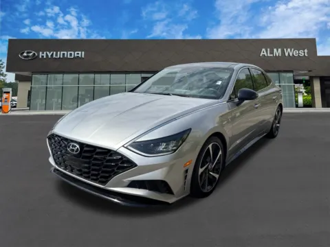 Silver 2021 Hyundai Sonata SEL Plus for sale in Lithia Springs, GA
