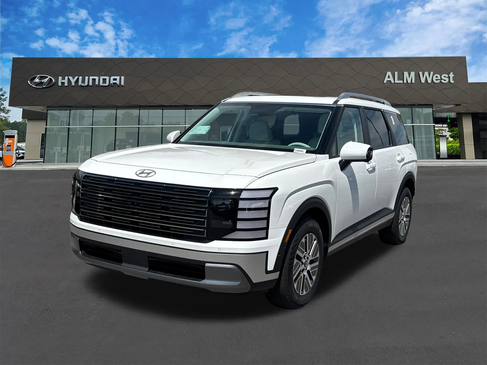 White 2026 Hyundai Palisade Hybrid Blue SEL Premium for sale in Lithia Springs, GA