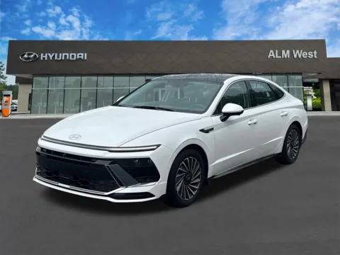 White 2024 Hyundai Sonata Hybrid Limited for sale in Lithia Springs, GA