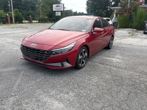 Red 2023 Hyundai Elantra Hybrid Limited for sale in Lithia Springs, GA