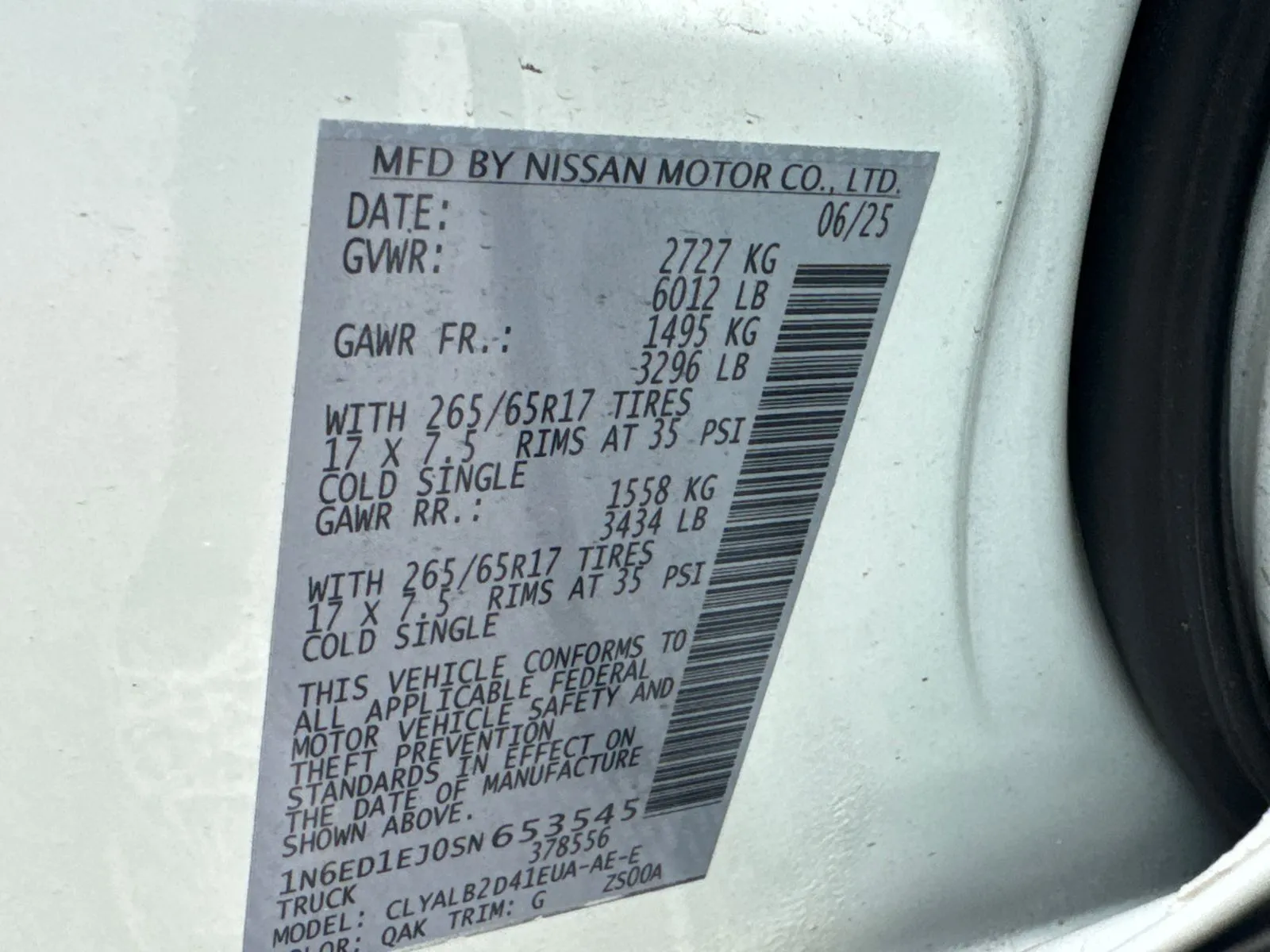 2025 Nissan Frontier SV - Photo 30