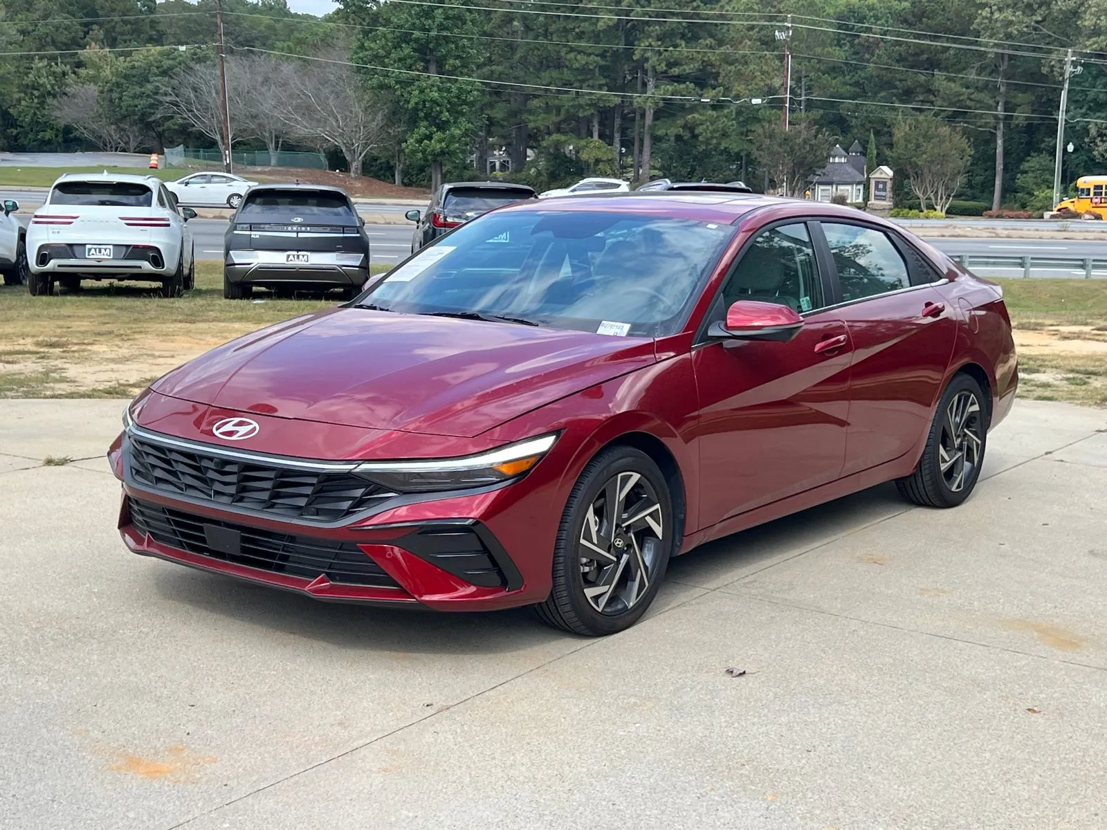 Red 2024 Hyundai Elantra Limited for sale in Lithia Springs, GA