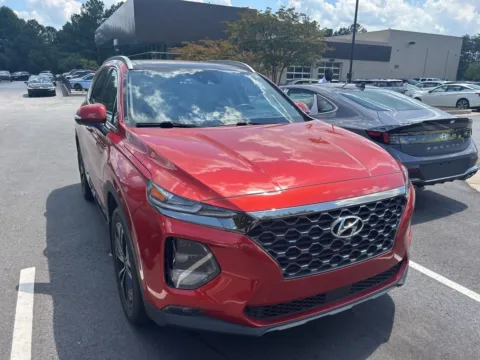Orange 2020 Hyundai Santa Fe Limited for sale in Lithia Springs, GA