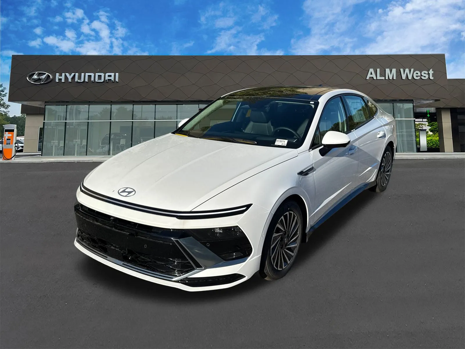 White 2025 Hyundai Sonata Hybrid Limited for sale in Lithia Springs, GA