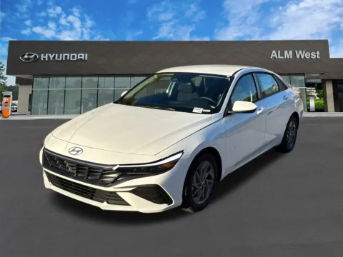 White 2026 Hyundai Elantra Hybrid Blue for sale in Lithia Springs, GA