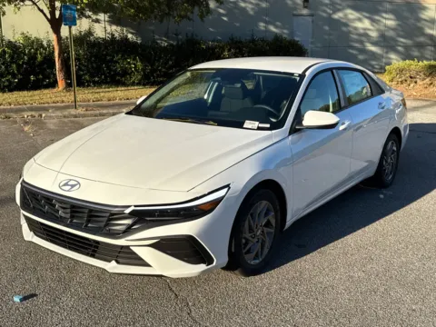 White 2026 Hyundai Elantra Hybrid Blue for sale in Lithia Springs, GA