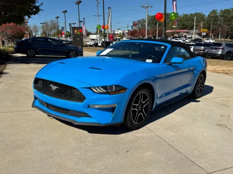 Blue 2022 Ford Mustang EcoBoost Premium for sale in Lithia Springs, GA