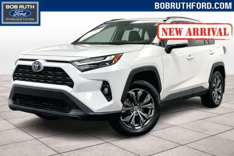 White 2022 Toyota RAV4 Hybrid XLE Premium for sale in Dillsburg, PA