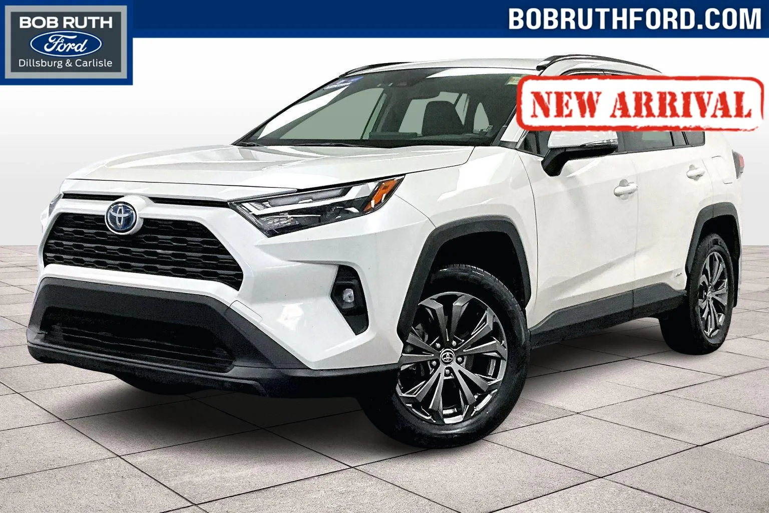 White 2022 Toyota RAV4 Hybrid XLE Premium for sale in Dillsburg, PA