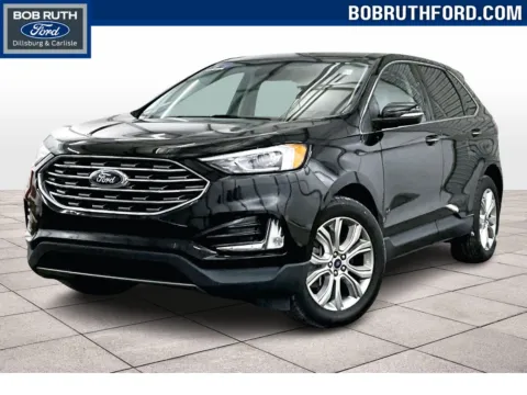Black 2021 Ford Edge Titanium for sale in Dillsburg, PA