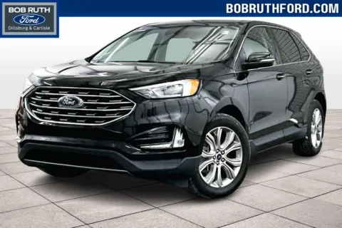 Black 2021 Ford Edge Titanium for sale in Dillsburg, PA