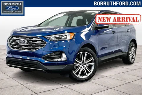 Blue 2022 Ford Edge Titanium for sale in Dillsburg, PA