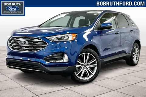 Blue 2022 Ford Edge Titanium for sale in Dillsburg, PA