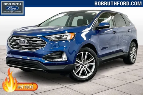 Blue 2022 Ford Edge Titanium for sale in Dillsburg, PA