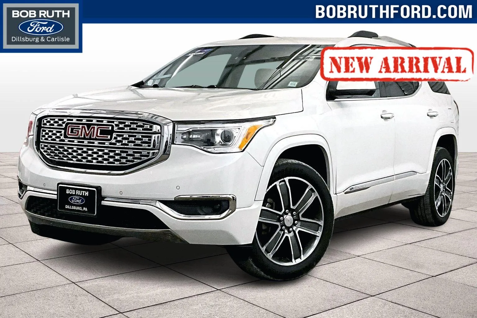 White 2019 GMC Acadia Denali for sale in Dillsburg, PA
