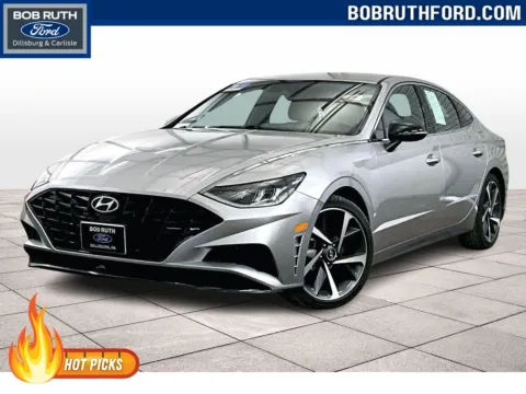 Silver 2021 Hyundai Sonata SEL Plus for sale in Dillsburg, PA