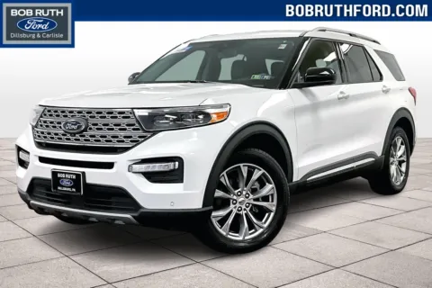 White 2022 Ford Explorer Limited for sale in Dillsburg, PA