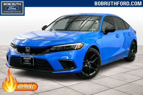 Blue 2024 Honda Civic Hatchback Sport for sale in Dillsburg, PA