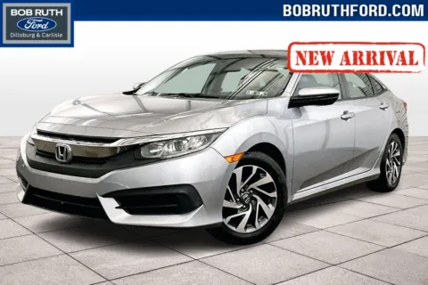 Silver 2017 Honda Civic Sedan EX for sale in Dillsburg, PA