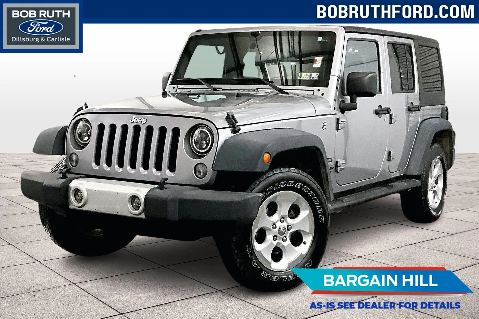 Silver 2016 Jeep Wrangler Unlimited Sport for sale in Dillsburg, PA