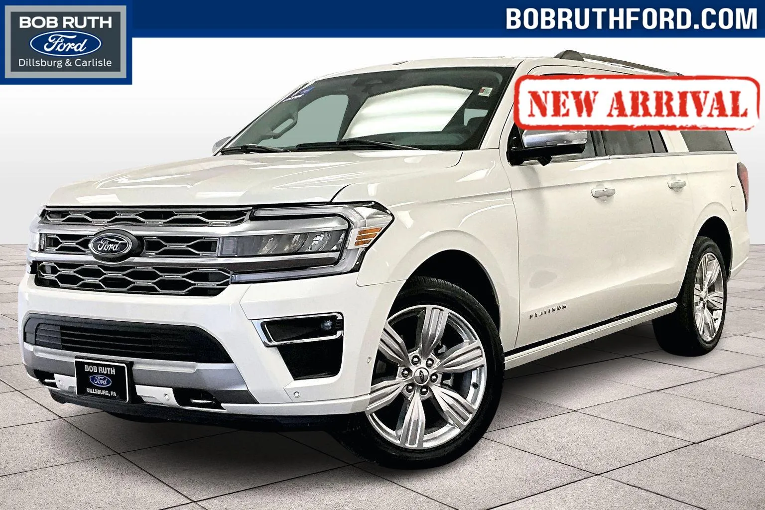 White 2024 Ford Expedition Max Platinum for sale in Dillsburg, PA