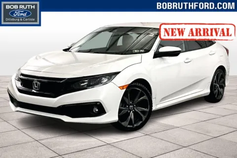 White 2021 Honda Civic Sedan Sport for sale in Dillsburg, PA