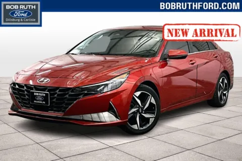 Orange 2021 Hyundai Elantra Limited for sale in Dillsburg, PA