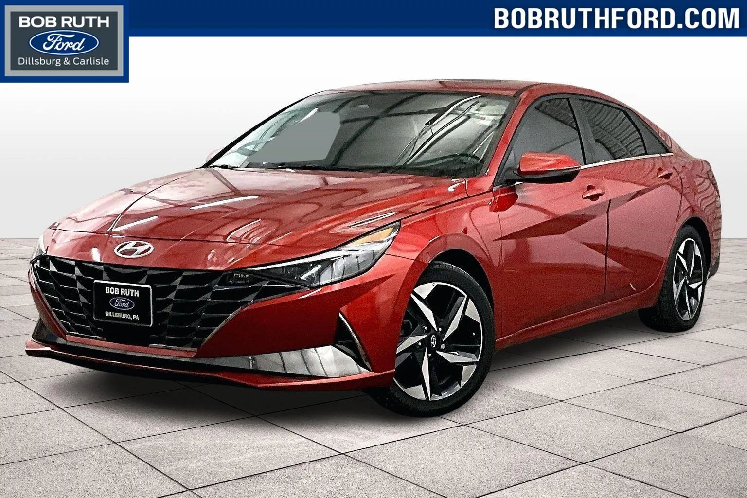 Orange 2021 Hyundai Elantra Limited for sale in Dillsburg, PA