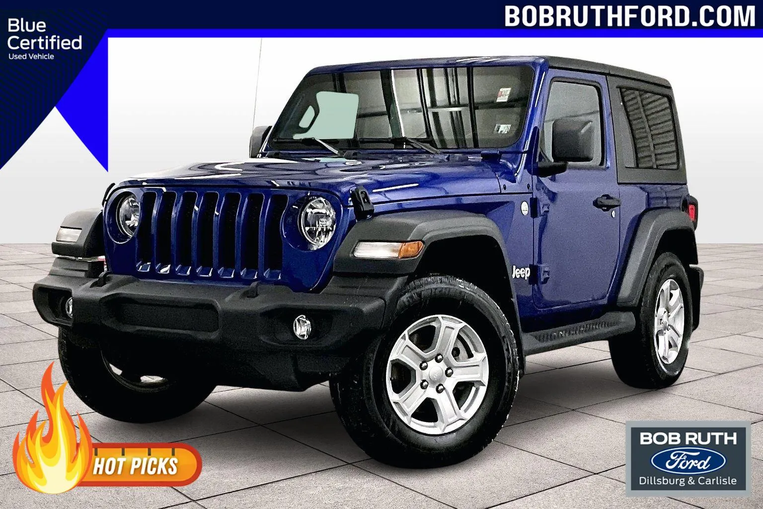 Blue 2018 Jeep Wrangler Sport S for sale in Dillsburg, PA