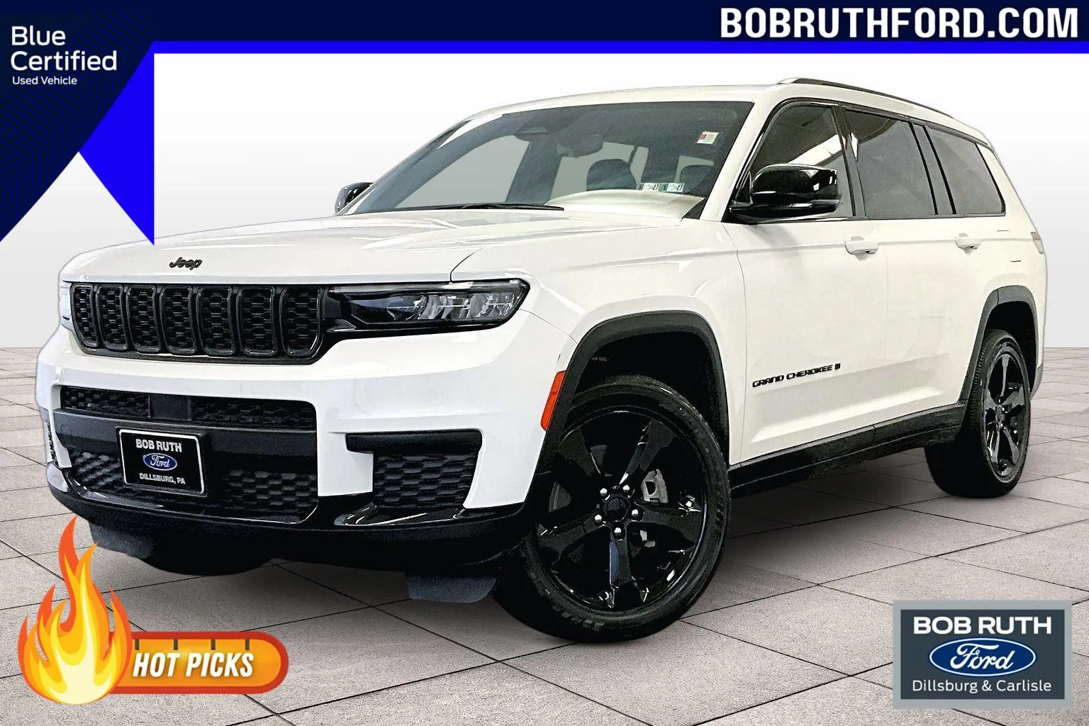 White 2023 Jeep Grand Cherokee L Altitude for sale in Dillsburg, PA