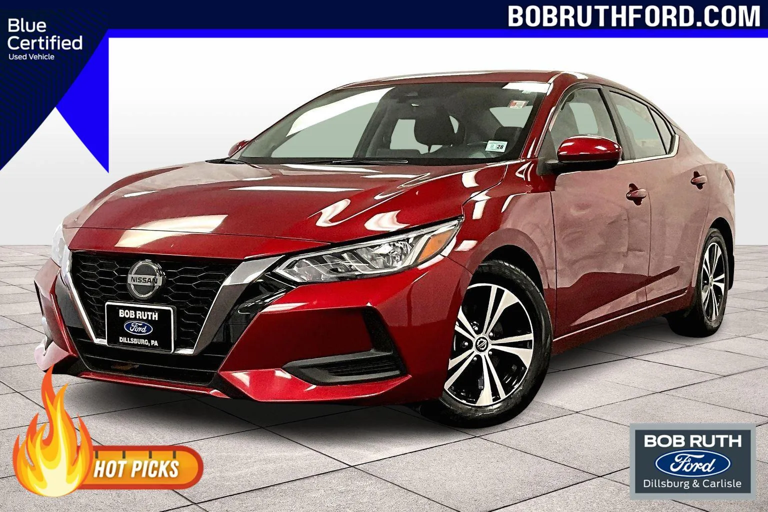 Red 2023 Nissan Sentra SV for sale in Dillsburg, PA